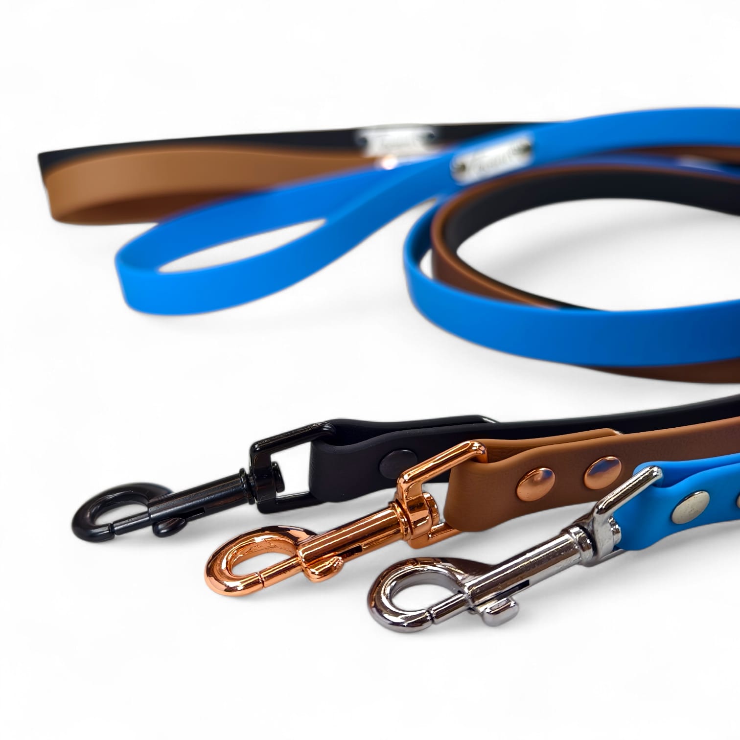 guinzagli waterproof per cani super resistenti facili da pulire personalizzati toscani store moschettoni