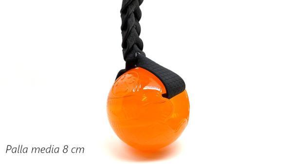 Gioco per cani galleggiante waterpfroof palla per cani lancio contesa tira e molla gioco palla media arancione