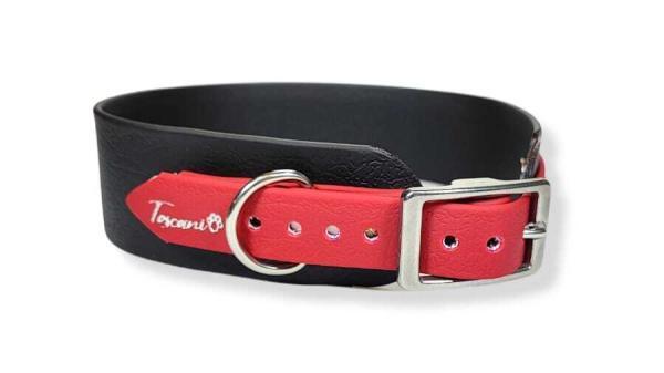collare working dog utilità vista su fibbia regolabile in acciaio resistente alla ruggine color vinaccia per cani da lavoro o difesa toscani store