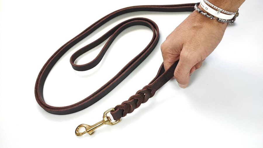 guinzaglio regolabile in cuoio Tres tre in uno ideale per addestramento del cane 40cm 150cm 250cm impugnatura corta toscani store