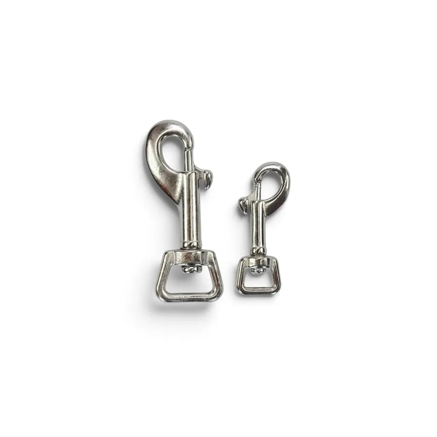 Moschetotni in acciaio inox AISI 316 campana quadra con girella toscani store