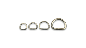acciaio anelli mezzianelli a D per collari guinzagli pettorine capezze accessori toscani store