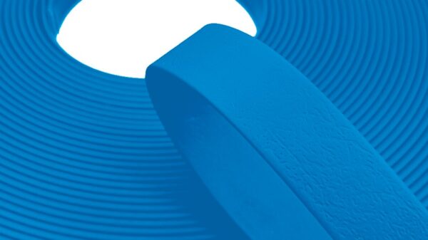 bobina fettuccia waterproof 20mm per collari e guinzagli colore azzurro toscani store-min