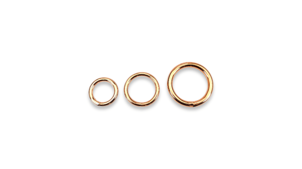 oro rosa anelli tondi o-ring per collari guinzagli pettorine capezze accessori toscani store