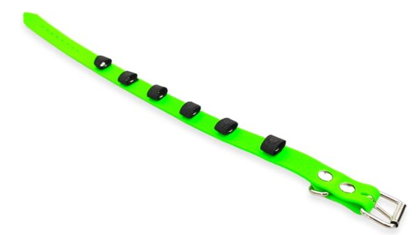 collare cane regolabile porta seresto scalibor advantix antiparassitario colore verde fluo waterproof disteso toscani