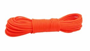 corda tonda waterproof con anima in Nylon intrecciato colore arancio fluo toscani store