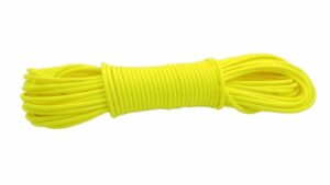corda tonda waterproof con anima in Nylon intrecciato colore giallo fluo toscani store