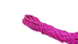 paracord 550 type 3 a 7 fili bicolore rosa fluo e nero toscani store