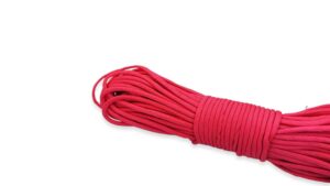 paracord 550 type 3 a 7 fili color rosa intenso toscani store