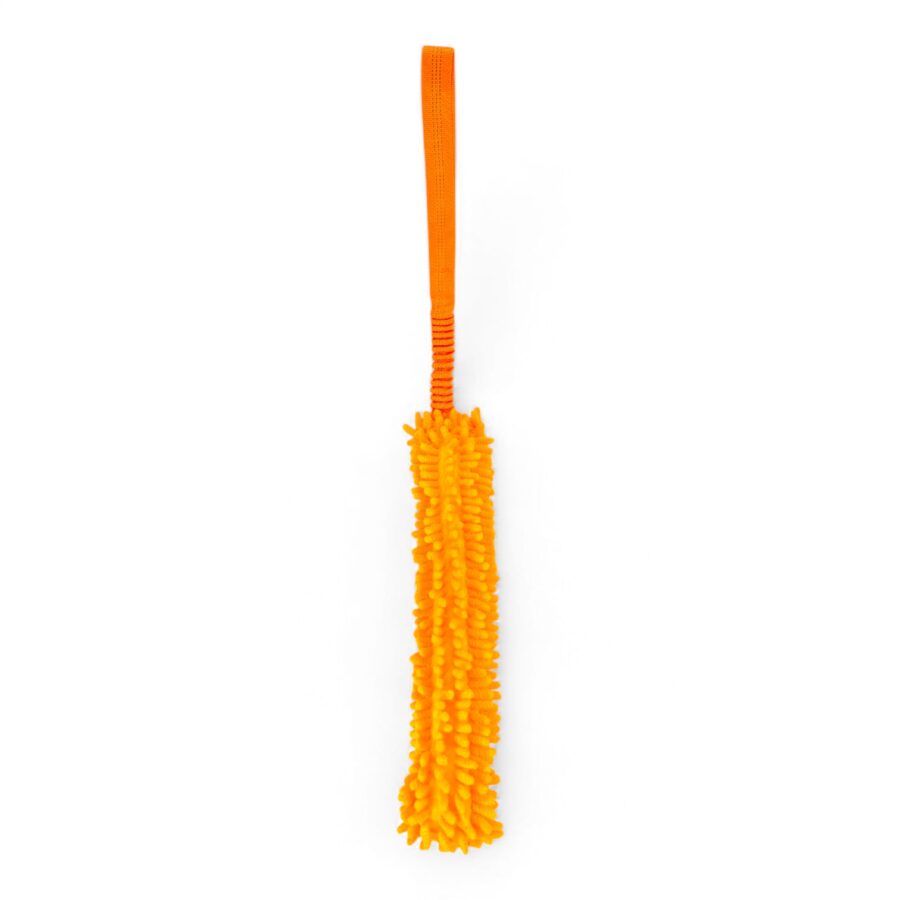 gioco per cane in mop con maniglia antishock tira e molla contesa predazione toscani store arancio fluo alto