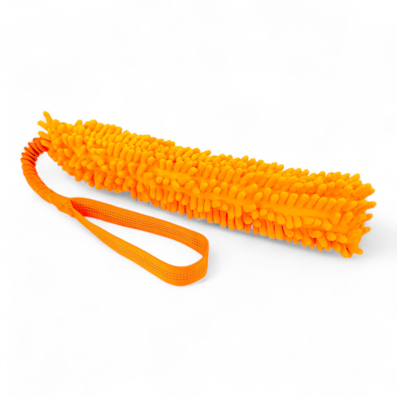 gioco per cane in mop con maniglia antishock tira e molla contesa predazione toscani store arancio fluo