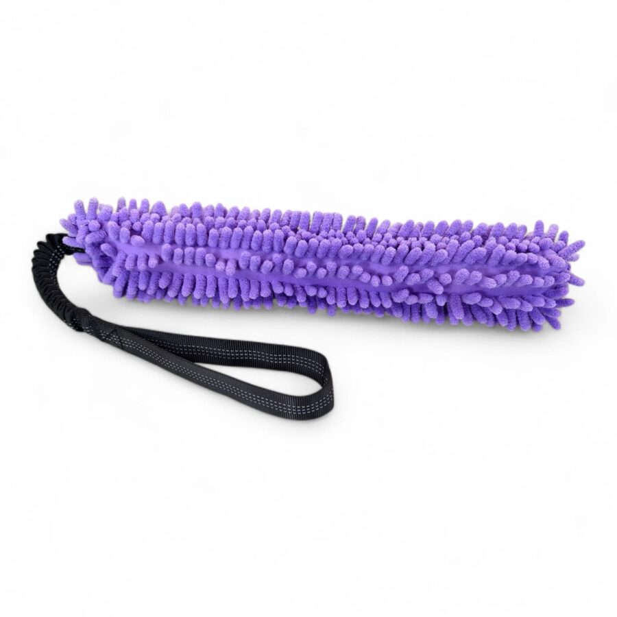 gioco per cane in mop con maniglia antishock tira e molla contesa predazione toscani store lilla