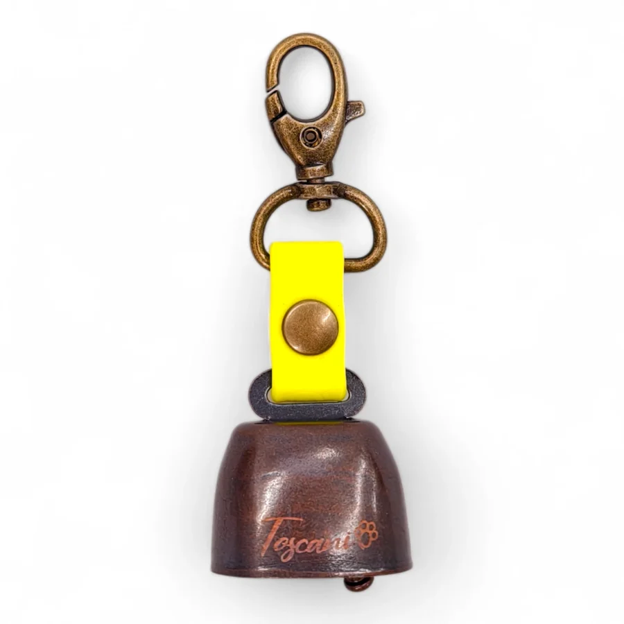Campanella per Cani ad Alta Visibilità - Campano Anti-Sparo con Fettuccia Waterproof giallo fluo toscani store