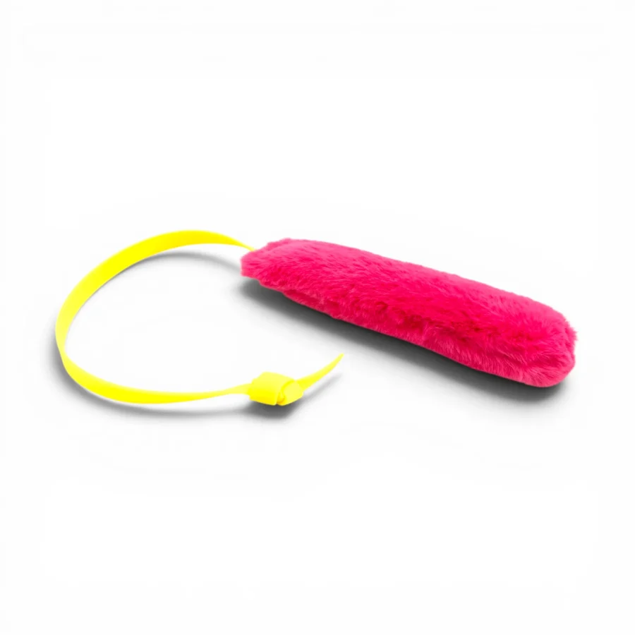 Gioco per cane salamotto in pile cinigliato con maniglia in TPU resistente per addestramento tira e molla contesa toscani store Rosa e giallo