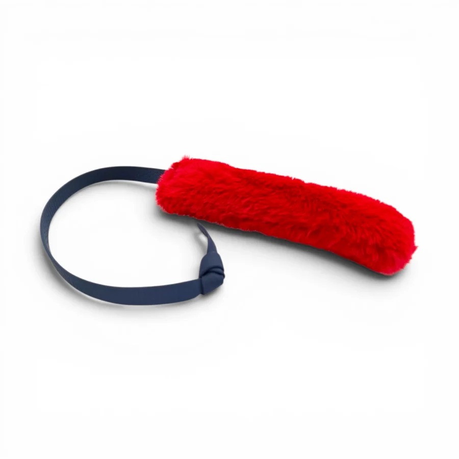 Gioco per cane salamotto in pile cinigliato con maniglia in TPU resistente per addestramento tira e molla contesa toscani store Rosso e Blu