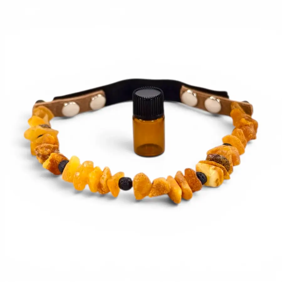 collare antiparassitario ambra del baltico lava con chiusura antistrangolamento toscani store