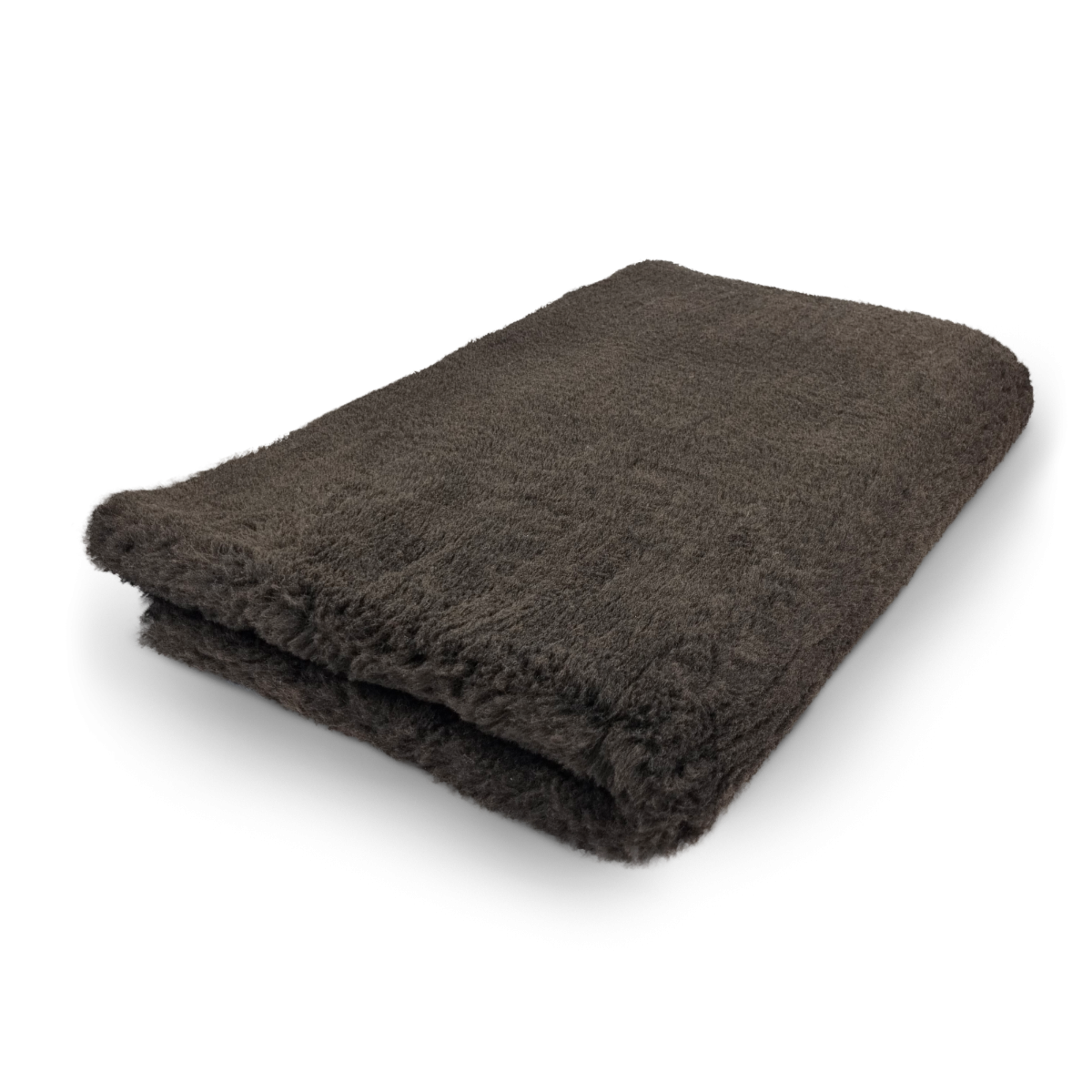 vet bed soffice tappeto per animali con antiscivolo tinta unita marrone scuro toscani store