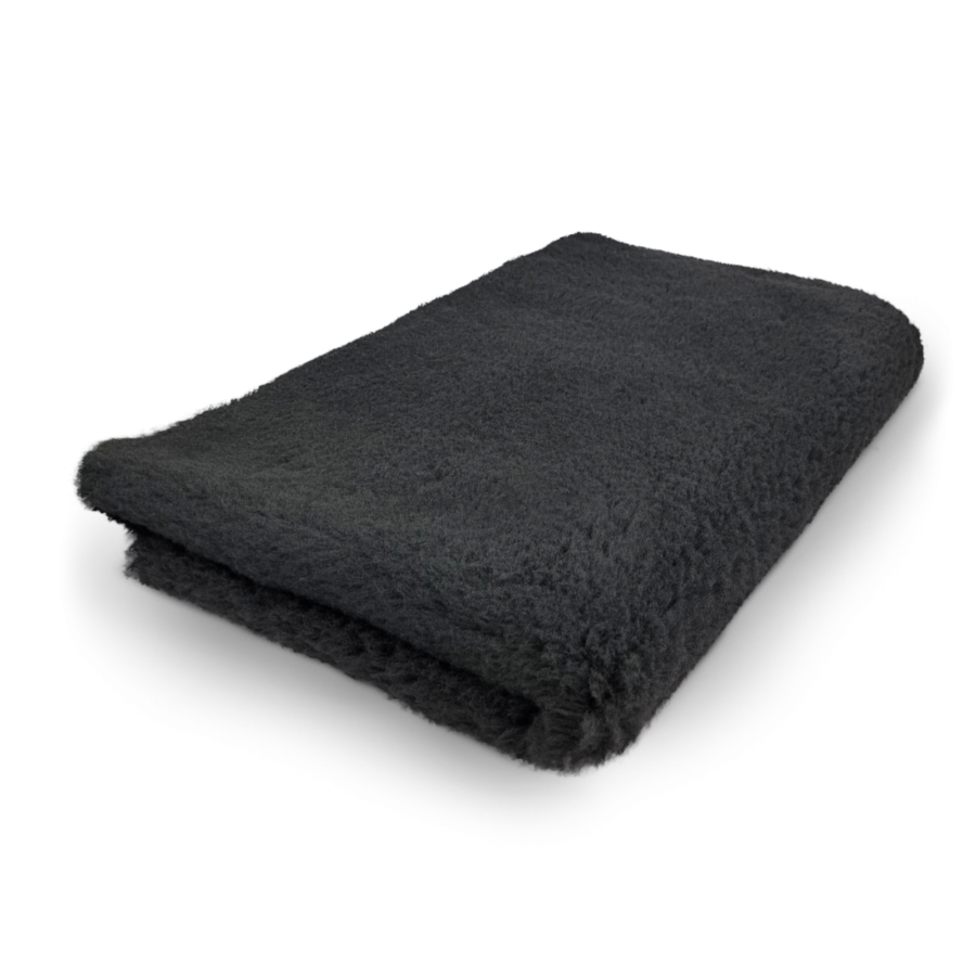 vet bed soffice tappeto per animali con antiscivolo tinta unita nero toscani store